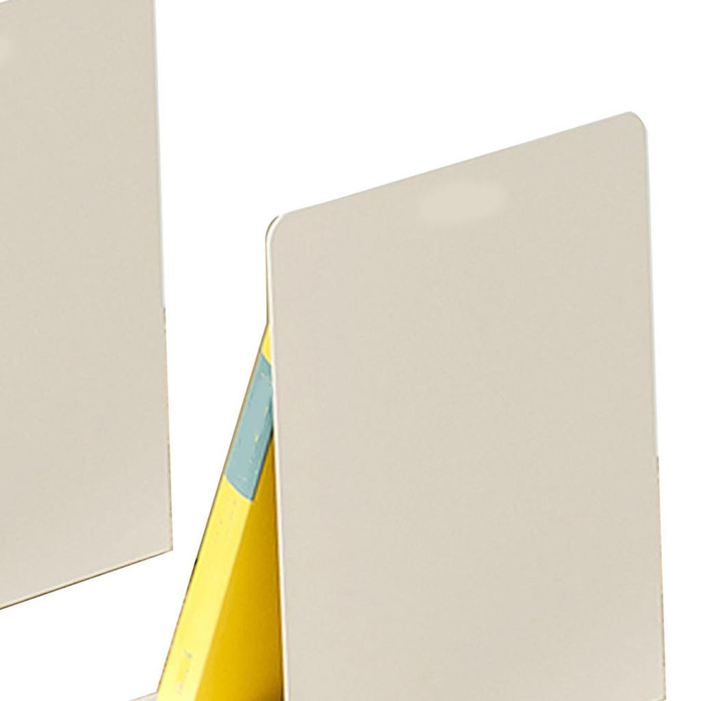 Book Stopper Minimalist Portable Book Holder Stand Metal Bookends for Shelves Office Desk White