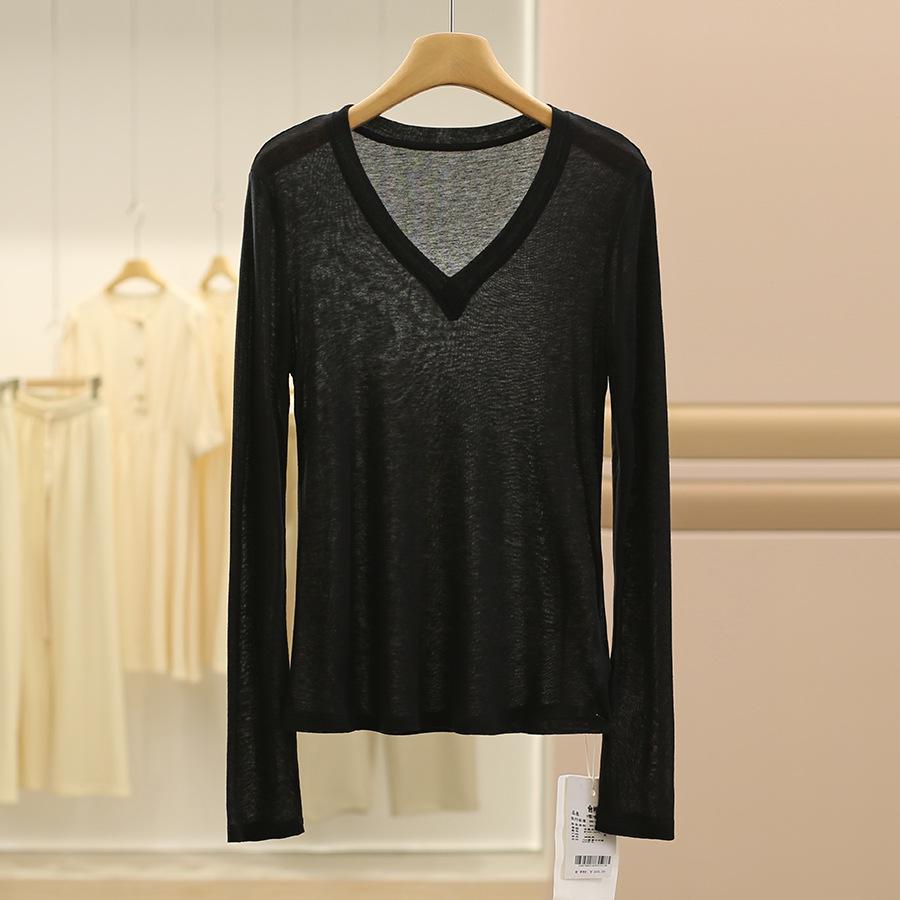 

Maiicu Tencel-Wool V-Neck Knitwear - Autumn Collection 2025 Large