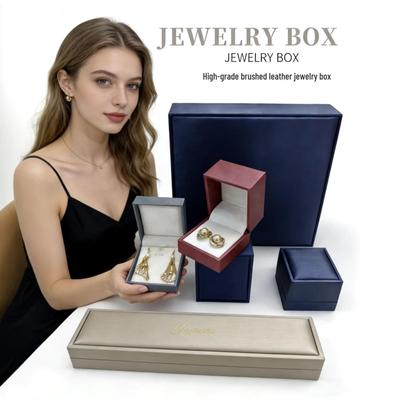 PU Jewelry Storage Box: Organize Rings, Necklaces, Earrings, Bracelets, and Pendants In a Stylish Gift Box.
