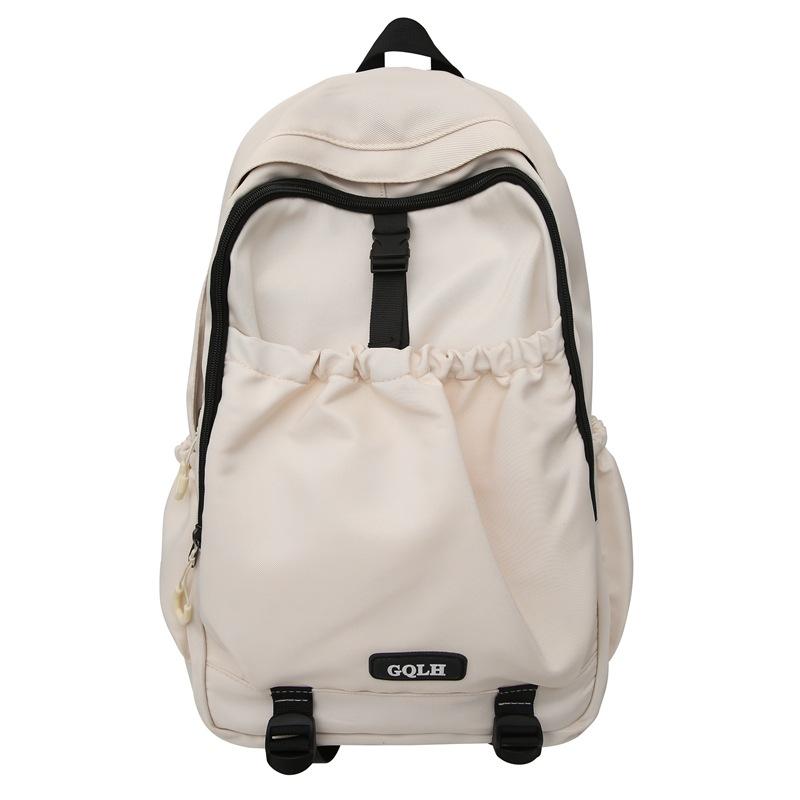 Sac à dos décontracté simple grande capacité sac à dos de voyage tendance sac d'école pour lycéen étudiant