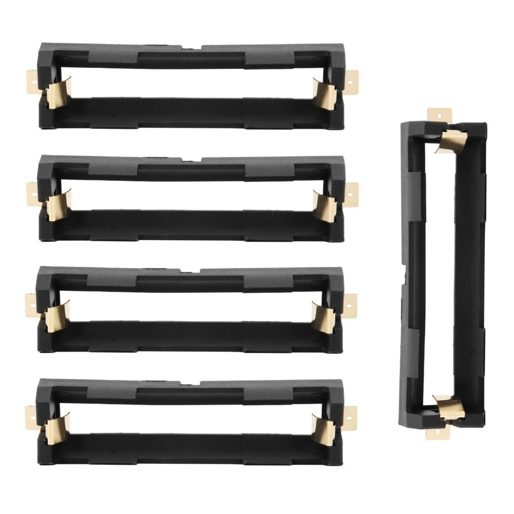 5Pcs 77*20.8mm Battery Case Black Battery Storage Case for SMD 18650 Battery Organization