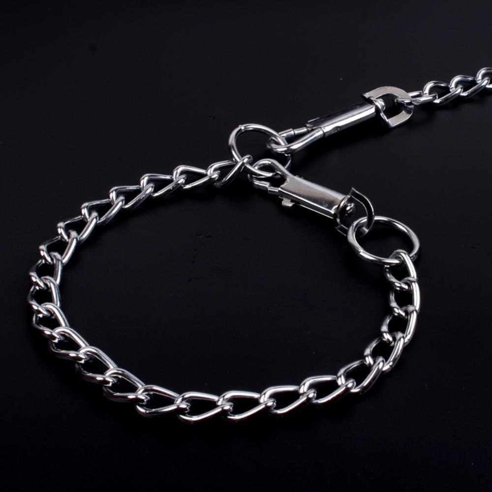 Pet Leash Metal Dog Leash, Iron Chain Dog Leash Iron Buckle Chain Chain Tethered Dog Leash