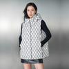 Tanboer Women's Loose Fit Monogram Shiny Down Vest