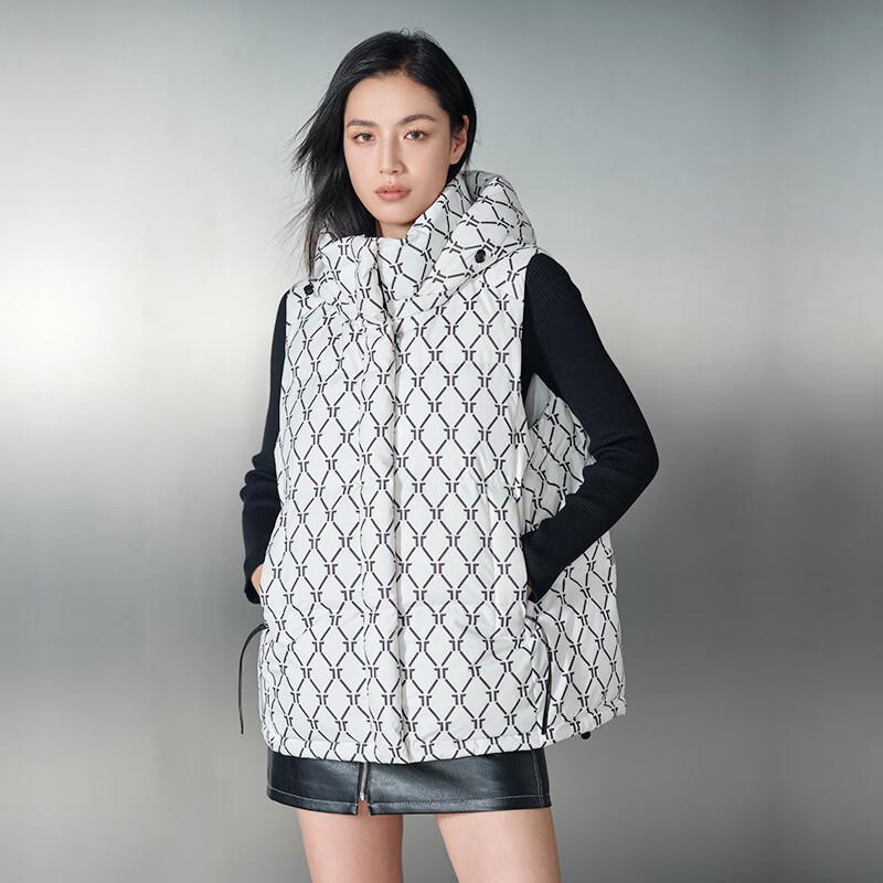 Tanbore Women's Retro Monogram Loose Down Vest