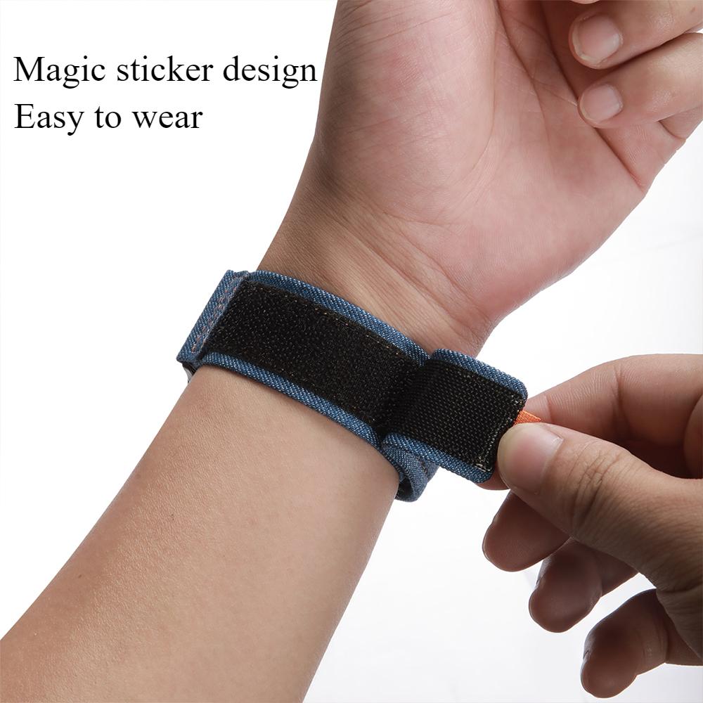 Canvas Nylonreim for Samsung Galaxy Watch 7 Ultra 47mm Unisex Pustende Løkkearmbånd for Galaxy Ultra Ingen Spalter Bøyd Endebånd