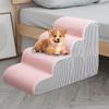 Stairs For Small Dogs Pet High Bed Ramp Indoor Cat Steps Washable Cover Non-Slip Puppy Couch Ladder For SUV Truck Home Bedroom