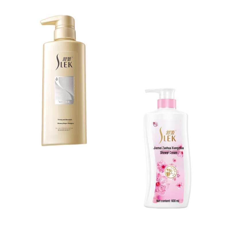 Sulei Ginseng Ginger Shampoo & Cherry Blossom Shower Gel Set
