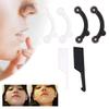 Invisible Nose Shaper 3 Size Pain Free Nose Straightener Elastic Acrylic Nasal Bridge Straightener for Adults Teens Beauty Tools