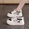 Thick Baseplate Shoes Women's Single Shoes 2025 Spring New Versatile Soft Sole Casual Sports Shoes Student White Shoes Women 2620