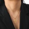 Cut Titanium Steel Hollow Cross Pendant Necklace Hip Hop Trendy Unisex Jewelry Accessory