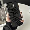 Pokovený Dutý 3D Kovový Vzor Rybí Kosti Pouzdro pro Odvod Tepla Pro iPhone 16 15 14 13 12 11 Pro Max Prodyšný Chladící Nárazuvzdorný Kryt