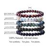 Natural Stone Bracelets Natural Healing Energy Tiger Eye Bracelet Polished 8 MM Crazy Stone Beads Bangle Elastic Pulsera