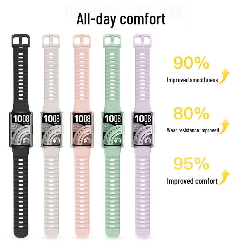 Huawei Band 11/11 Pro Micro-Ripple Sports Silicone Strap
