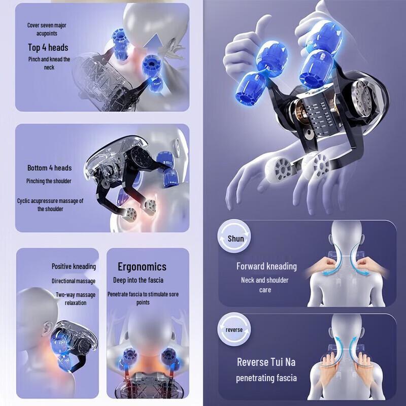 Chigo 6D Shoulder and Neck Massager CN Plug (adapter Included)