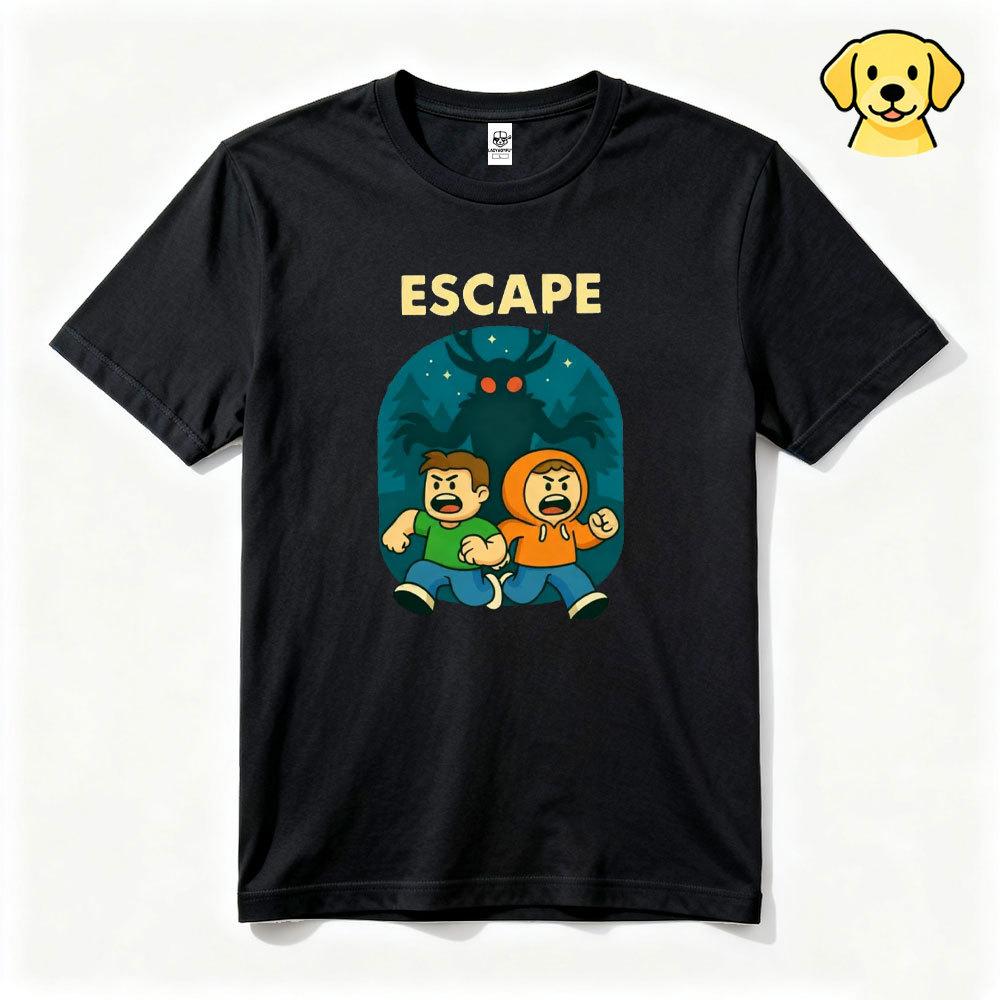 99 Nights in The Forest Tee Run 99 Nights Christmas Gamer Deer in The Forest Kids Meme Spooky Boy Cotton Tshirt Kids Clothes 110