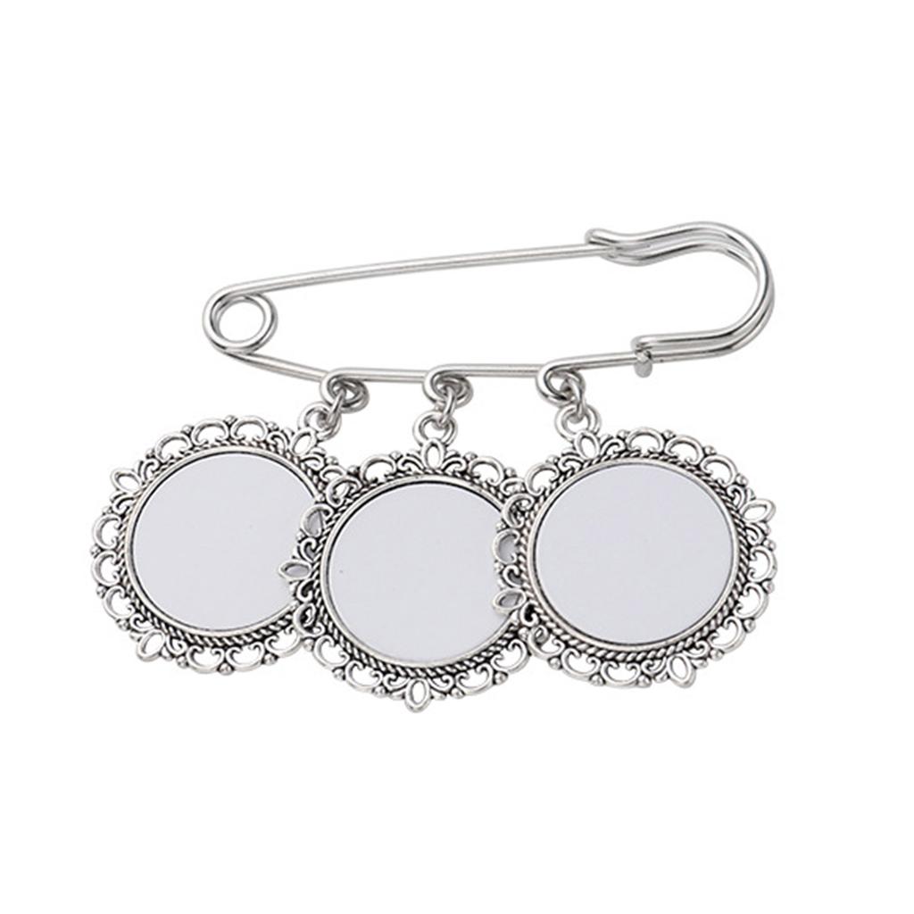 Wedding Bouquet Photo Charm Diy Pin Making Lace Frame Wedding Round Pendant