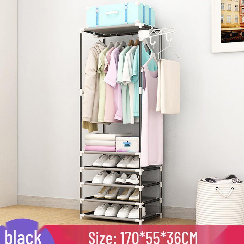 Minimalist Wrought Iron Coat Rack for Bedroom & Hallway