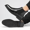Men’s Mid-High Top Genuine Leather Brogue Chelsea Boots