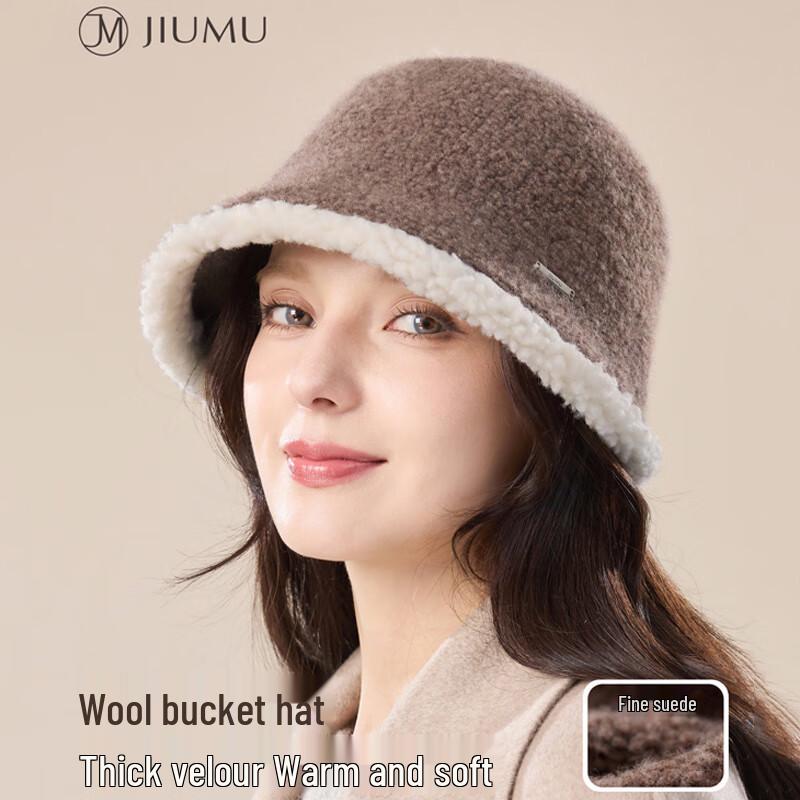 Женская теплая шерстяная панама JIUMU One Size