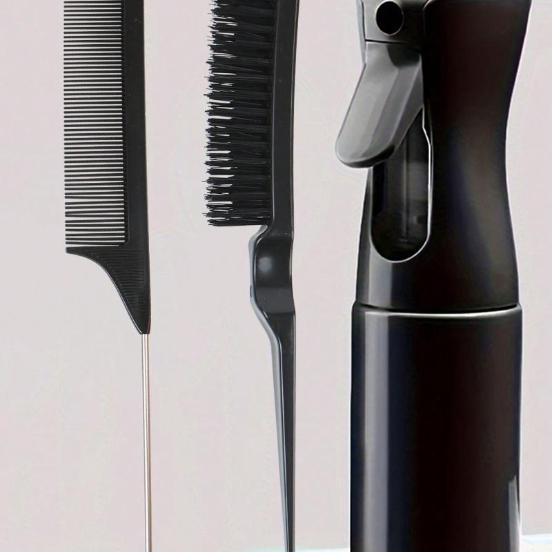 Brush Edge Control Brush Tearing Comb Plastic Hair Brush Nylon Teaser Hair Brush Three Row Salon Barber Household Backcombing Comb