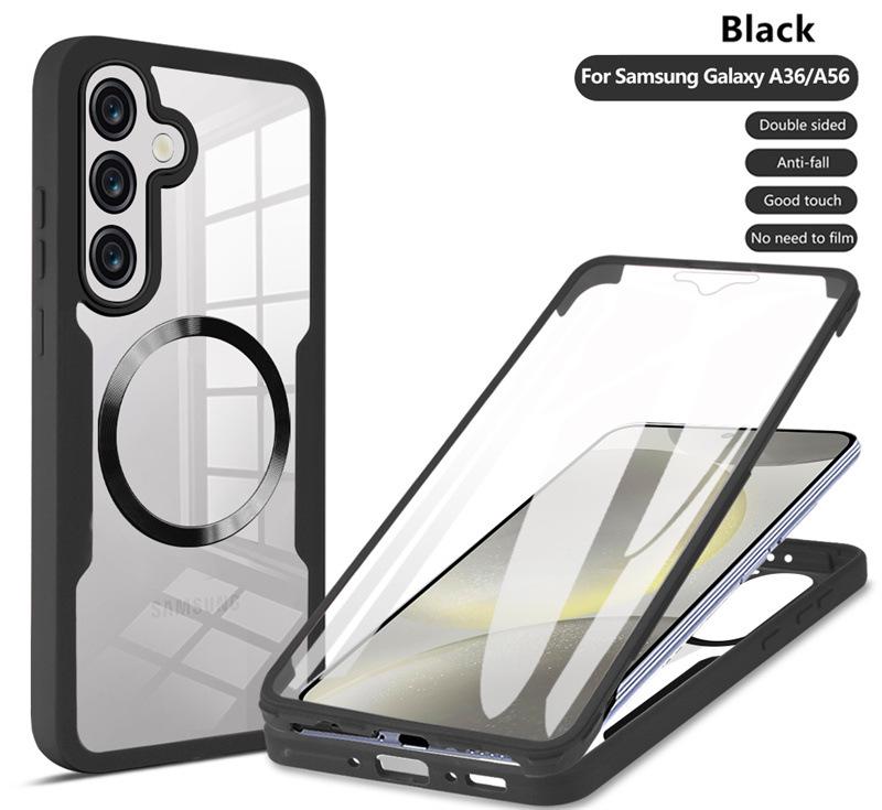 Magnetic Adsorption Transparent Case for Samsung S26/S25FE/S22/S24/S23 Ultra/A17/A16A - Full Coverage