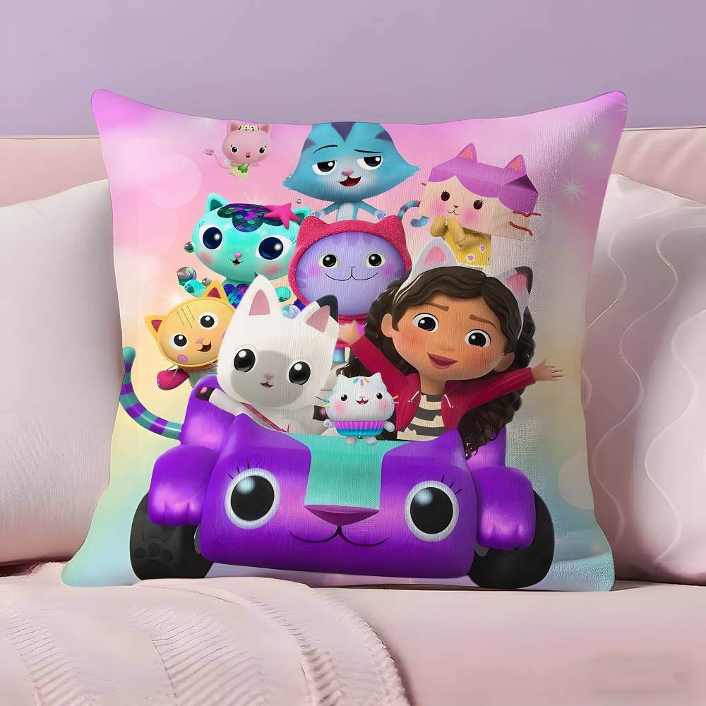 

Anime G-Gabbys D-Dollhouse Pillow Case Ultra Soft Skin Friendly Fabric Cloud Like Comfort & Concealed Zipper 30cmx30cm