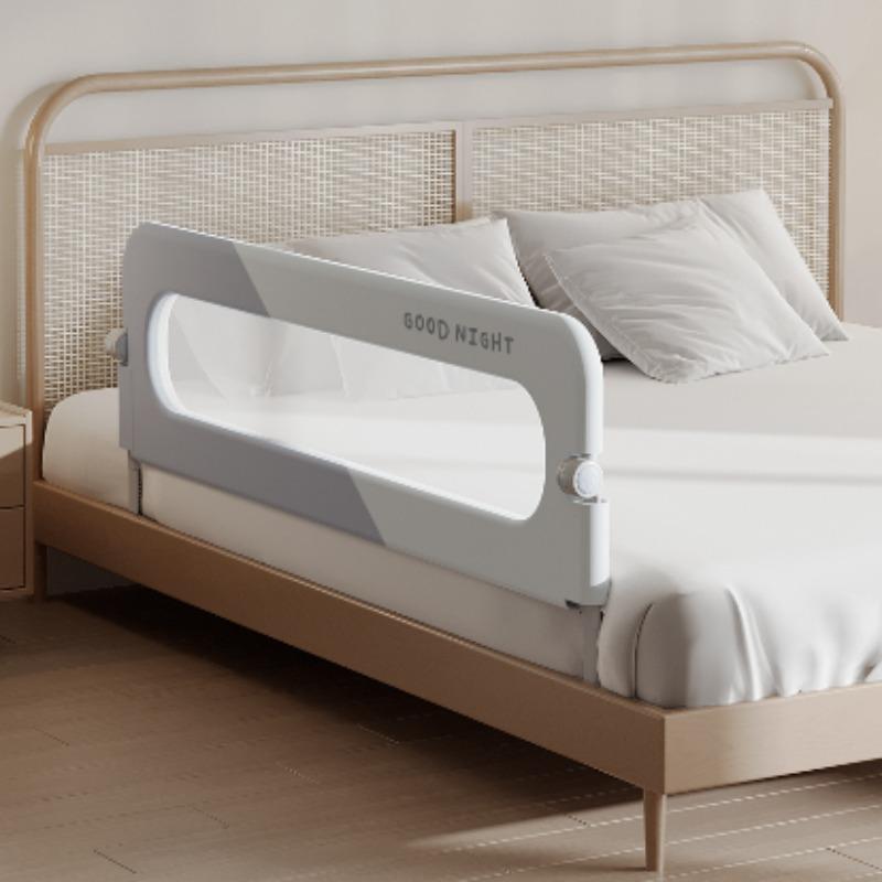 1pcFoldable Baby Bed Guardrail Bedroom Railings for Children Sleeping Protective Barrier Anti-Fall Bed Safety Rails Infant Fence