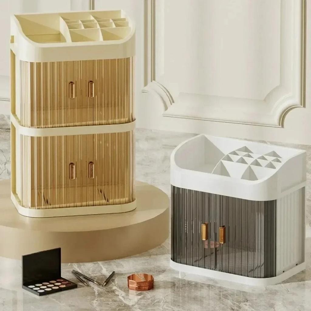 Makeup Storage Box Dust-proof Cosmetic Organizer Large Capacity Jewelry Nail Polish Cosmetic Container Makeup Organizer Box Box