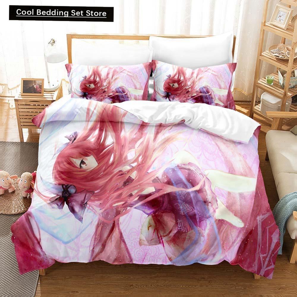 3D Anime Kawaii Girls Date A Live IV Bedding Set Single Twin Full Queen King Size Bed Set Adult Kid Bedroom Duvetcover Sets