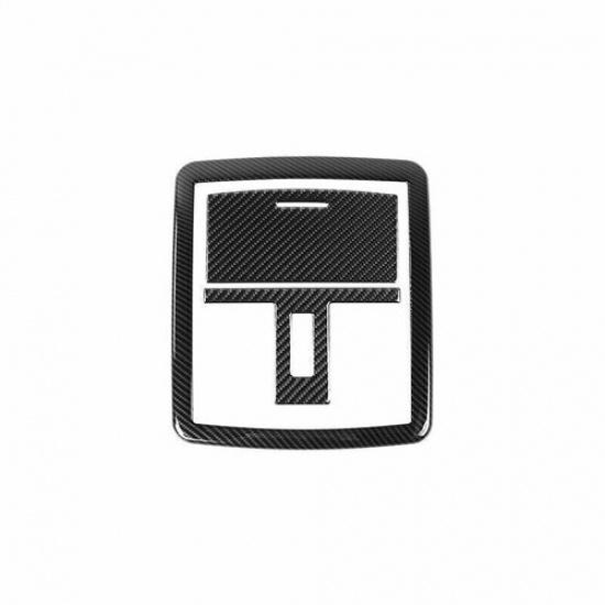 3x Autodach Leselicht Lampenabdeckung Zierleiste für Dodge Challenger 15+ Kohlefaser