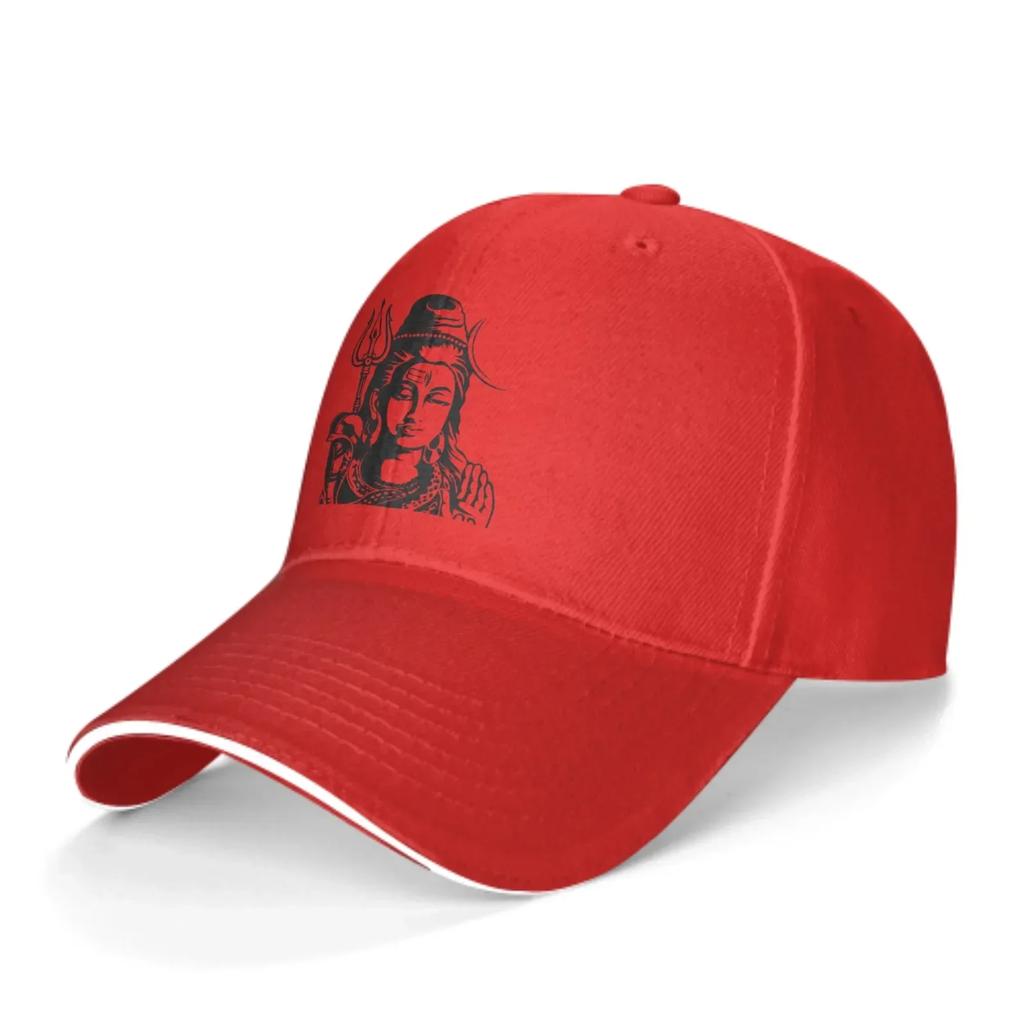 Shiva Adjustable Women Men Back Closure Caps Washed Sandwich Caps Sports Outdoor Baseball Hat