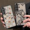 Butterfly Pattern Case For Samsung Galxy S26 Ultra S25 Edge S24 S23 S22 Plus S21 FE Magnetic Thin Ring Skin Texture Cover