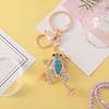 Toad Key Chain Rhinestone Toad Keychain Sparkly Lucky Money Frog Toad Charm with Key Ring Bag Charm for Men Women