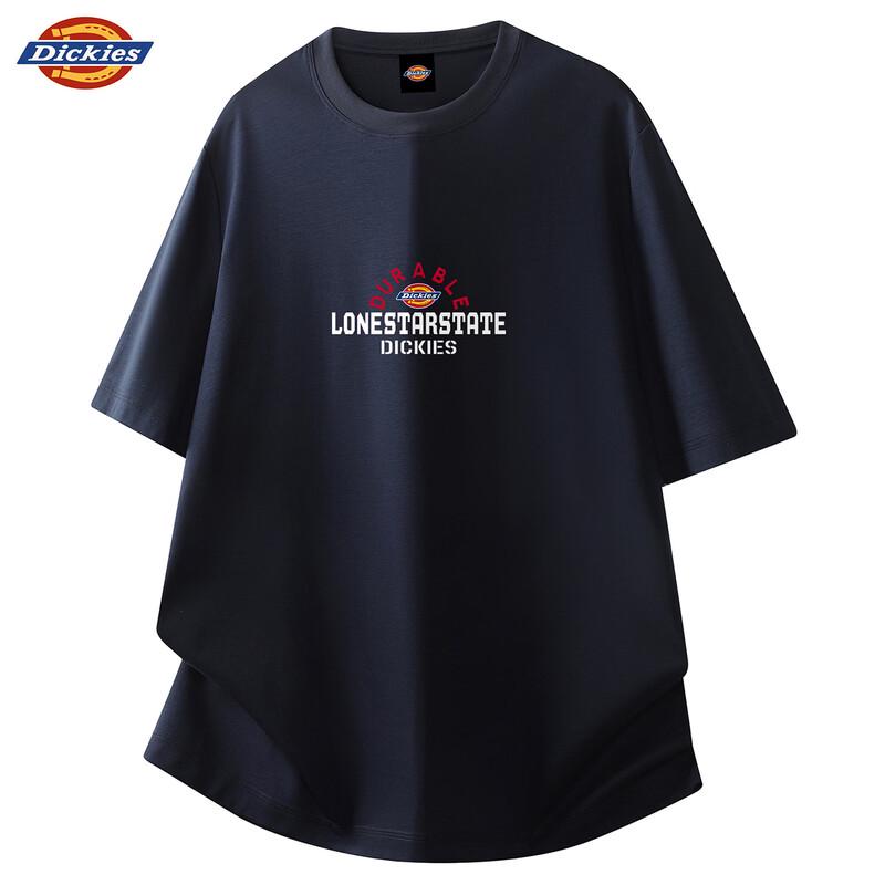 Унисекс хлопковая футболка с коротким рукавом и принтом Dickies L