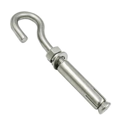 Haisteck HK-5161 M8 304 Stainless Steel Expansion Hook with Ring (10-Pack)