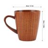 Handmade Wooden Mug For Men Women 250ml Coffee Mug With Handle Small Wood Cup Outdoor Travel Wooden Tea Drinking Cup