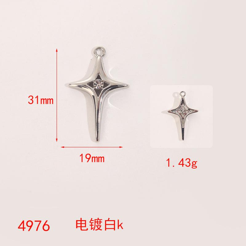 

Croxin Аксессуары Крест Мини Аксессуары Цвет Вороненой Стали Сладкий Крутой Ветер Серьги Ожерелье Сделай Сам Ручная Работа Подвеска