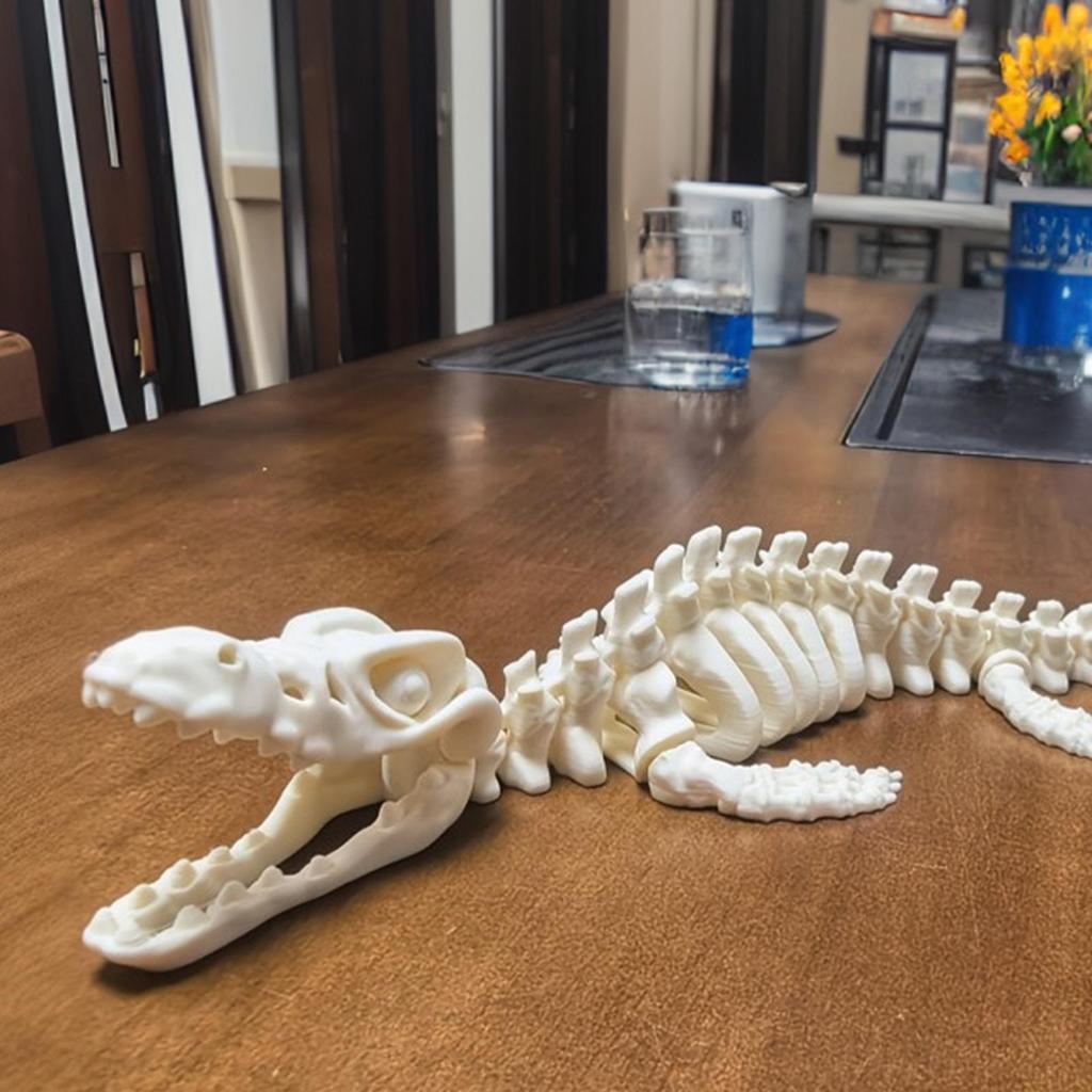 Mosasaurus Skeleton Aquarium Decoration Model Jointed Realistic Dinosaur Bone Replicas With Fins For Fish Tank