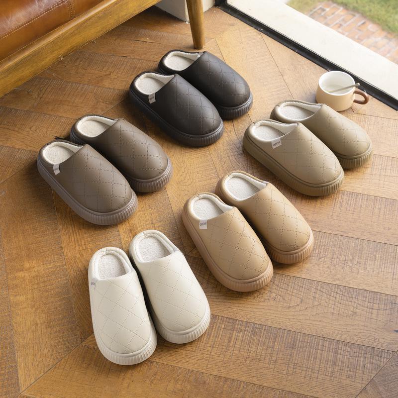 Waterproof Cotton Indoor Slippers: Anti-slip, Unisex, Autumn/Winter 2025