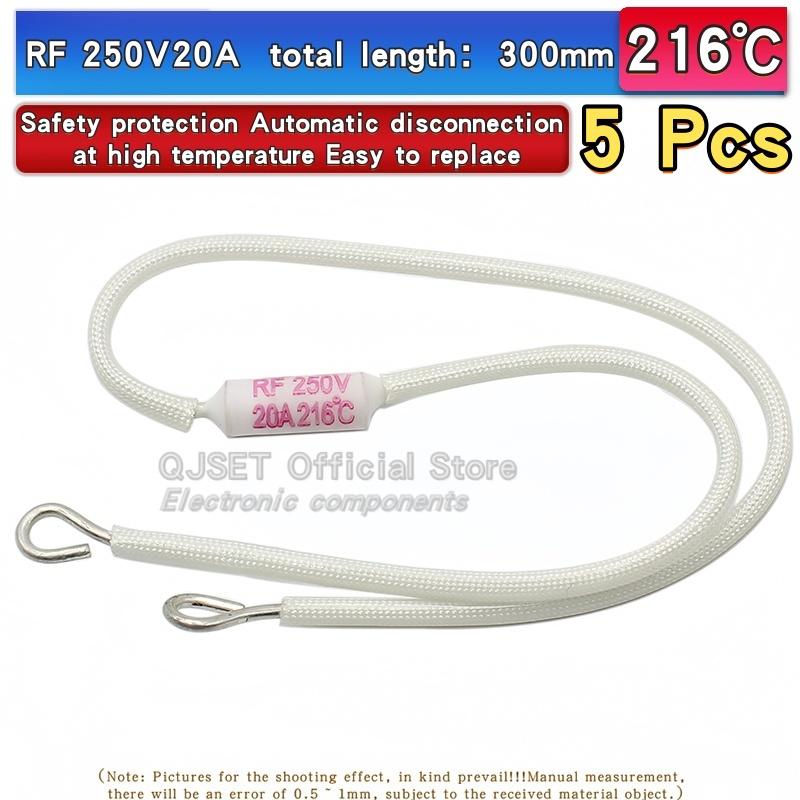5pcs Rice Cooker RF Ceramic Thermal Fuse Accessories Resistor RF216 Degree 10A 15A 250V 20A RF165C 185C 230C 240C 130C 155C 216C Fuses4