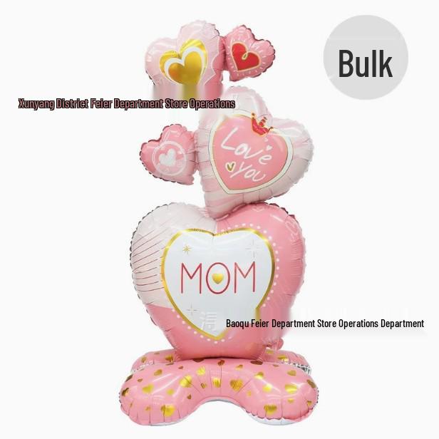 Large Standing Aluminum Foil Balloon - Mother's Day & Father's Day Party Decoration