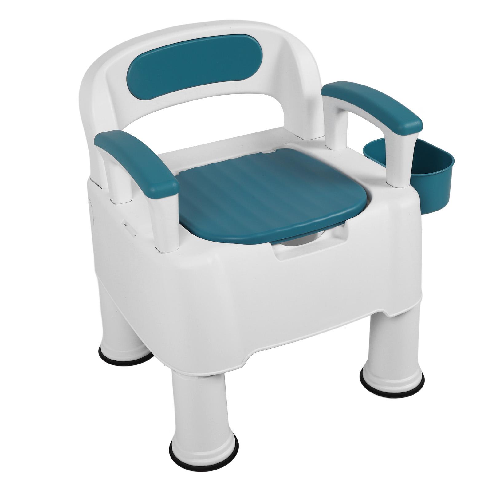 

Прикроватный туалетный стульчик предотвращает скольжение с двойным уплотнением, грузоподъемность 330 фунтов, переносной туалетный стульчик