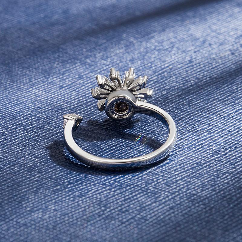 Bague Or Rose Plaqué Cuivre Très Vendue pour Femmes Style Coréen Bijoux de Main Fille aux Fleurs Dopamine Vente Chaude