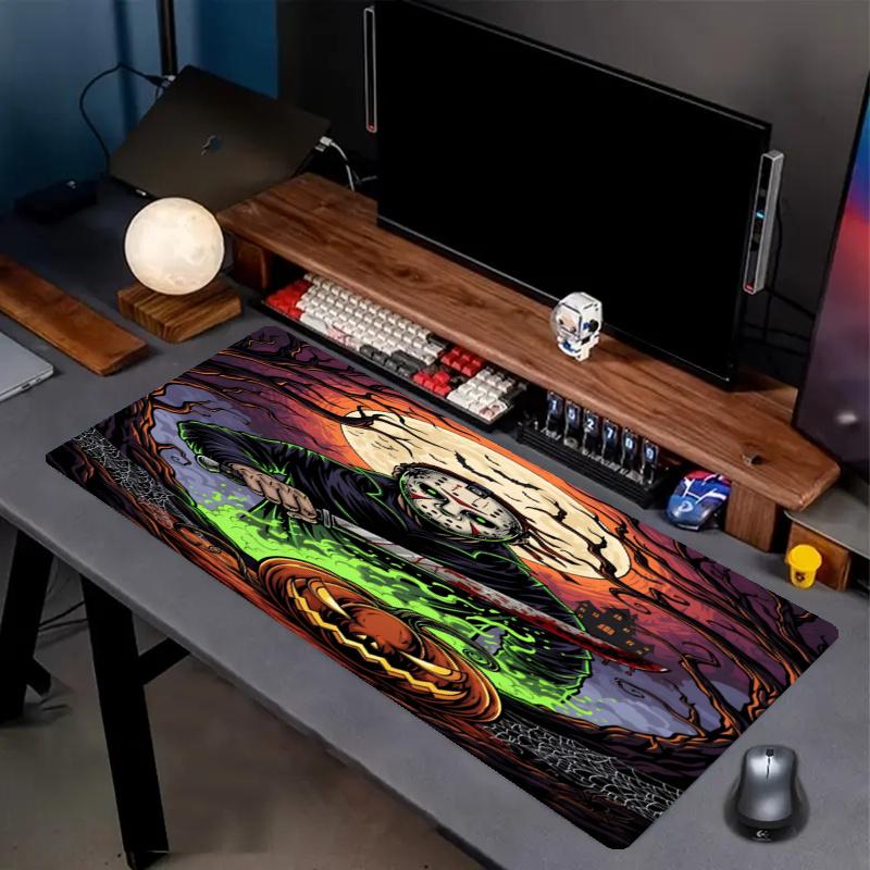 Jason Voorhees Print Mouse Pad, Anti‑Slip Desktop Keyboard Mat, for PC Laptop Gaming Working Daily Use, Cool Festival Birthday Gift