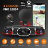 3/4-channel In-car WIFI/GPS Dashcam, HD 360-degree Panoramic Video Recording, 24-hour Parking Monitoring, Car Accessories
