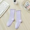 5 Pairs of Medium Length Pure Cotton Socks That Are Versatile for Women In Autumn and Winter