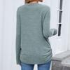 Women Tops Long Sleeve R-Neck Shirts Fall Fashion  Casual Business Tunic Blouses