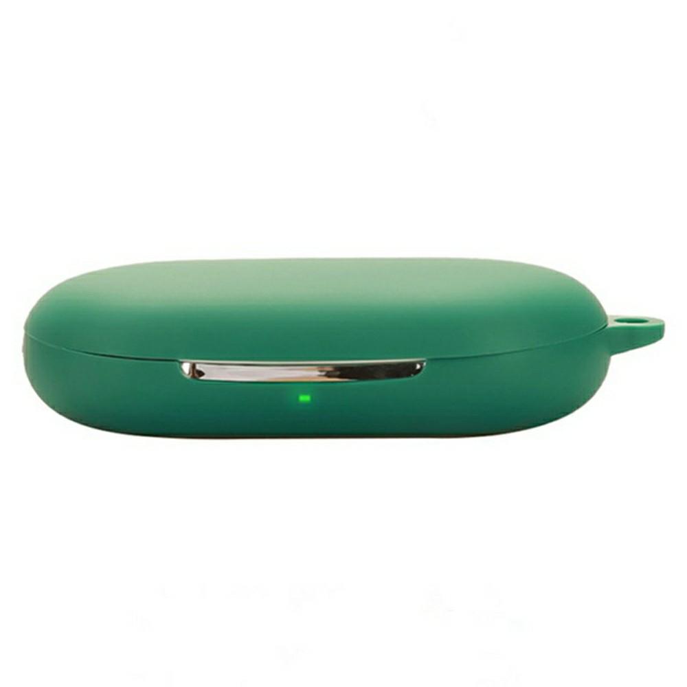 For QCY Crossky R70 Silicone Case Wireless Earphones Protective Cover with Anti-Lost Buckle