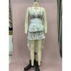 Women's Summer One-button Irregular Lace See-through Halter Dresses