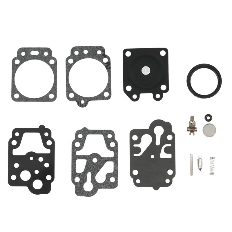 10Pcs Carburetor Repair Rebuild Gasket Needle Kit for Walbro K20-WYJ Echo Husqvarna Toro Ryobi Honda Homelite Trimmer